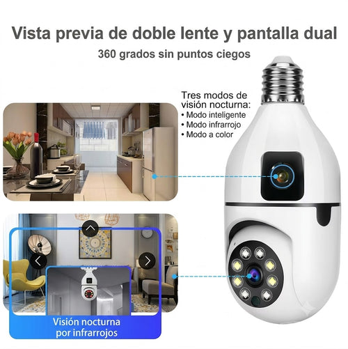 CAMARA IP DOBLE AMPOLLETA