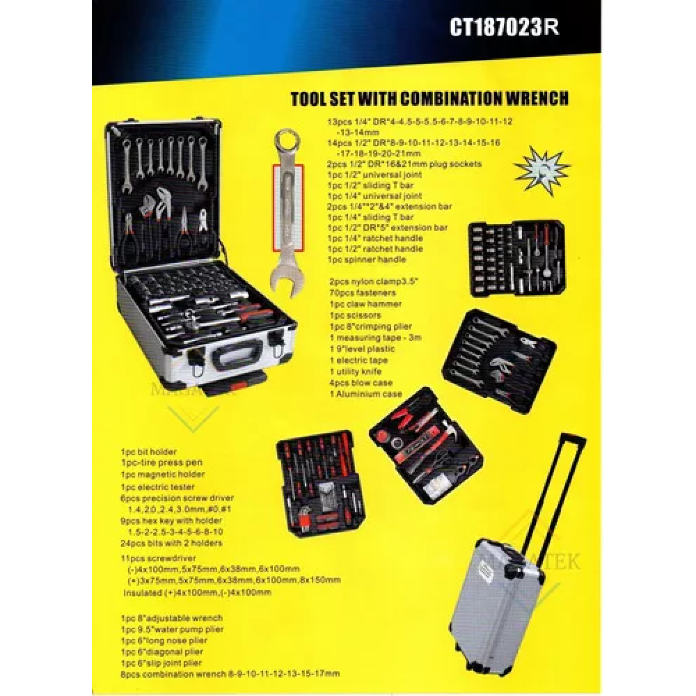 Caja herramientas 187 piezas maletin