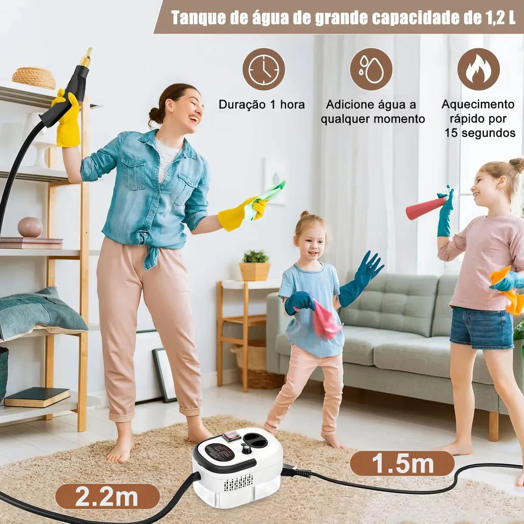 Limpiador A Vapor Presion 2500w Portatil