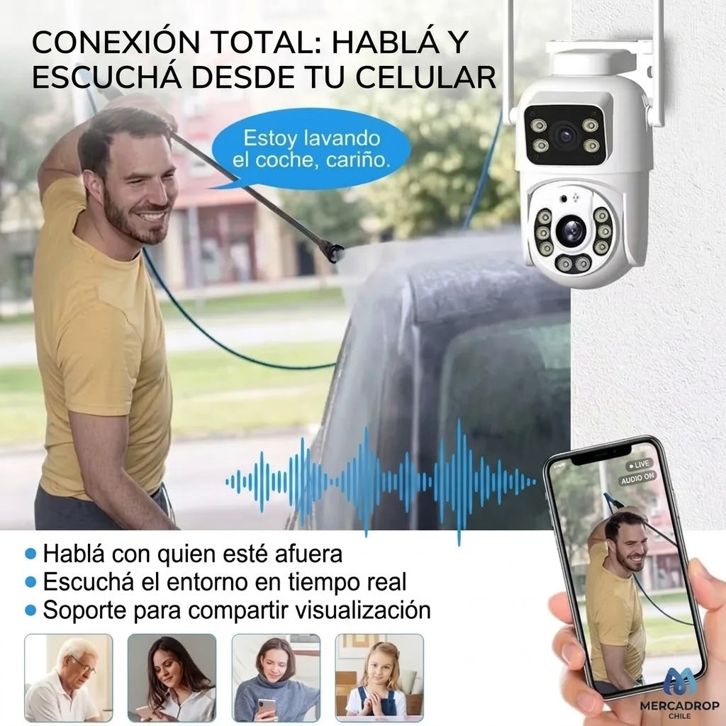Camara seguridad ip wifi 360