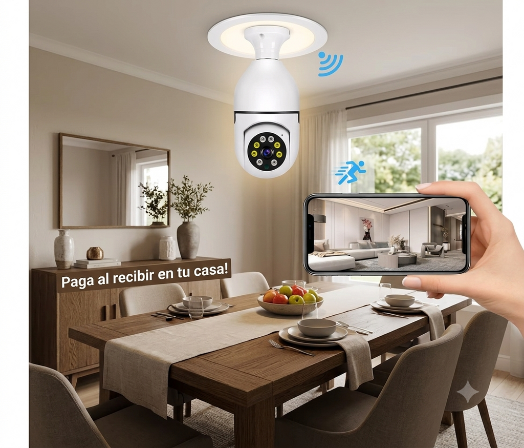 Camara Foco De Seguridad Hd Panoramica