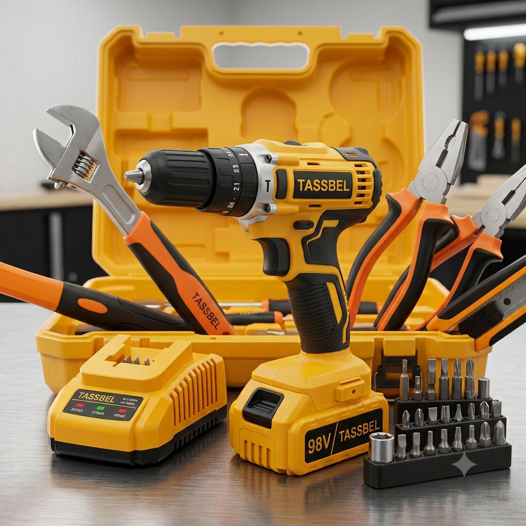 kit de herramientas con accesorios